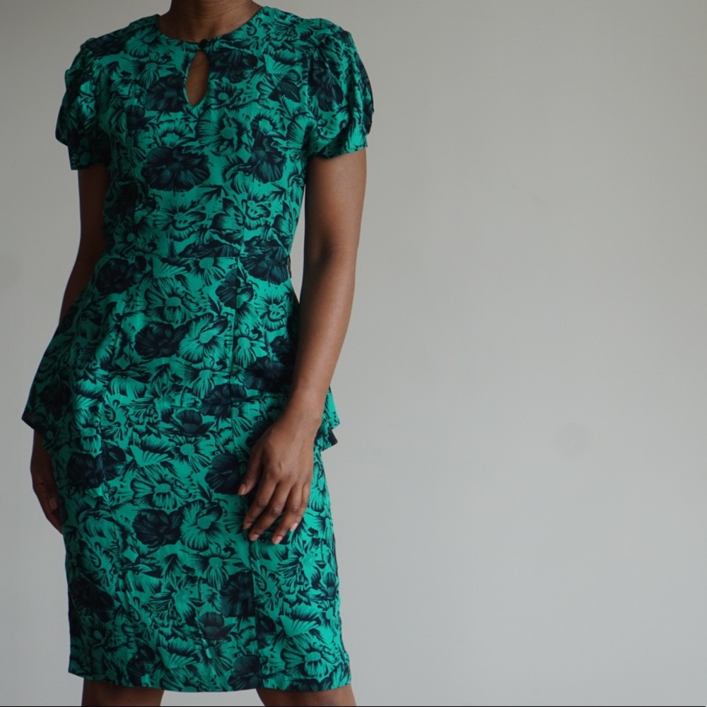 Hotline Arlene Murray Teal Dress